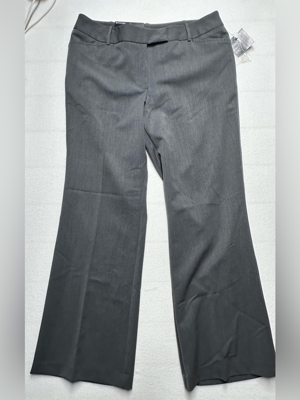 George Ladies Modern Fit Dress Pants – Charcoal Grey Heather – Size 14 – NWT